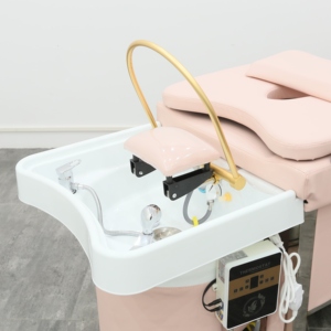 Professionnel Rose En Cuir Synthétique Shampooing Table De Massage Durable Chauffé Spa Lit Pédicure Pédicure Vapeur Shampooing Baignoire pour Spa - Product Image 4