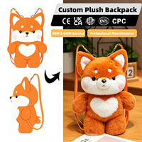 Tas Boneka Custom Hadiah Anak Super Lembut Desain Anime Lucu Buatan Khusus Unisex 100% Poliester Bordir ODM