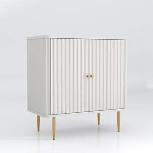 Buffet en bois moderne à 2 portes, écologique, gain de place, rangement, étagères amovibles, credenza pour salon, <span class=keywords><strong>salle</strong></span> à manger - Product Image 5