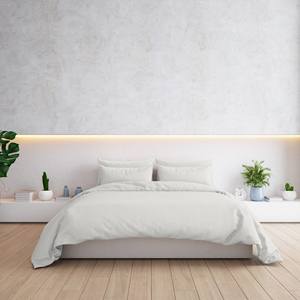 Gipetex Direct Supply Ensemble de housse de couette élégante et élégante Blanc 100% Percale de coton Hiver Confort Literie Boutons/Enveloppe/Zip - Product Image 2