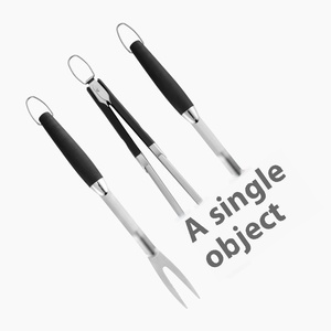 Juego de Herramientas para Barbacoa de Acero Inoxidable de Tres Piezas, Más Vendido, para Campamento y Picnic al Aire Libre, <span class=keywords><strong>Pala</strong></span>, Tenedor y Pinza Metálicas - Product Image 5