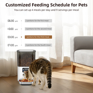Comedero para Mascotas ABS en Oferta, Tazón de Acero Inoxidable para Perros, Dispensador Inteligente de Comida para Gatos, Comedero Automático para Mascotas con Cámara y Llamada de Voz - Product Image 3