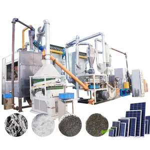 Solar Panels Recycling Machine Solar Panel Efficient Recycling Production Line Manufacturers Photovoltaic Cell Crushing Separating Machine