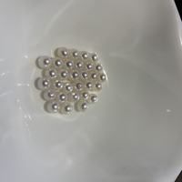 Perles d'eau douce de style Akoya de 4-5 mm, presque rondes, blanches, à fort lustre, presque parfaites, entièrement percées, perles en vrac pour bricolage