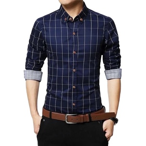 Buenas nuevas camisas de vestir de moda para hombres 100% algodón Casual Fit Regular/Slim Fit diseñador gran oferta camisas de vestir de caballero - Product Image 2