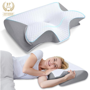 <span class=keywords><strong>Cuscino</strong></span> Ergonomico in Memory Foam, <span class=keywords><strong>Cuscino</strong></span> Cervicale Ortopedico Sagomato <span class=keywords><strong>per</strong></span> il <span class=keywords><strong>Dolore</strong></span> <span class=keywords><strong>al</strong></span> <span class=keywords><strong>Collo</strong></span>, Supporto Sagomato <span class=keywords><strong>per</strong></span> Chi Dorme di Lato - Product Image 1