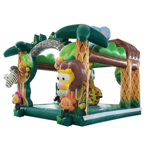 Château gonflable Happy Hop avec toboggan et cerceau, château gonflable à air chaud, petit toboggan rebondissant - Product Image 6