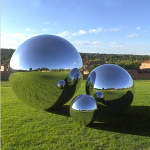 Bolas Reflectantes de Acero Inoxidable Pulido con Espejo, Adornos de Jardín, Bolas de Metal Huecas, 15cm, 20cm, 25cm y 30cm - Product Image 4