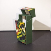 Boîte cadeau vide personnalisable avec couvercle rabattable, plateau intérieur en mousse découpée CNC interchangeable, boîte d'emballage pour cigarettes