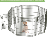 Cage en métal pliable simple pour animaux de compagnie, clôture pour lapins, poulets, canards, petits chiens de taille moyenne