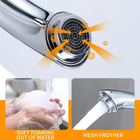 Robinet de lavabo de salle de bain en laiton chaud et froid, poignée unique, un trou, acier inoxydable moderne 304, robinet de lavabo de salle de bain