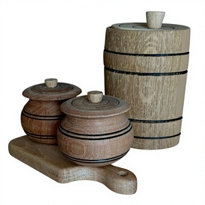 Premium Acacia Wood Classic Design 250mL Capacity Airtight <b>Kitchen</b> Canister <b>Storage</b> <b>Jar</b> <b>for</b> Coffee Tea Spices Handcrafted Wooden - Product Image 5