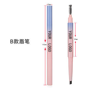 Vente en gros de stylo à sourcils liquide végan organique imperméable à l'eau avec logo personnalisé marque privée sans cruauté aux yeux <span class=keywords><strong>crayon</strong></span> à sourcils avec brosse - Product Image 6
