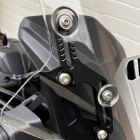 Pour Honda NC750X 2025-2026 : Support de levage de pare-brise en alliage d'aluminium noir, kit de rehausseur de pare-brise réglable en hauteur