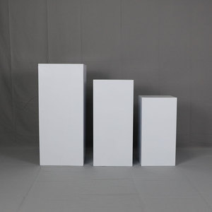 Supporti Cilindrici Bianchi per Tavolo Dessert, Centrotavola Matrimoniali e Decorazioni da <span class=keywords><strong>Tavola</strong></span>, Set di Piedistalli Quadrati per Torte, Accessori per Feste - Product Image 3