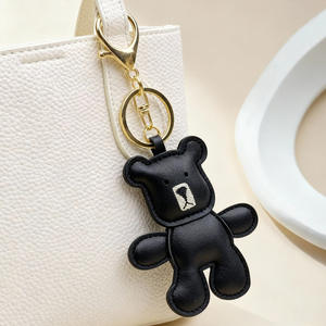 Colgantes de Oso Bordados a Mano de Alta Calidad y Llaveros de Cuero/PU, Decoraciones Ecológicas para Ropa DIY - Product Image 2