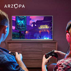 Arzopa ขายร้อนแบบ Dual 1080P IPS แผงโทรศัพท์มือถือ15.6นิ้วทัชสกรีนแบบพกพาแล็ปท็อปที่มีพอร์ต <span class=keywords><strong>USB</strong></span> Type <span class=keywords><strong>C</strong></span> - Product Image 2