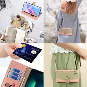Funda de teléfono móvil con correa cruzada para <span class=keywords><strong>Honor</strong></span> 90 Lite <span class=keywords><strong>80</strong></span> GT 70 60 50 <span class=keywords><strong>SE</strong></span> 30 30I 30S, Funda de cuero con ranuras para tarjetas, BILLETERA, bolsas para teléfono - Product Image 5