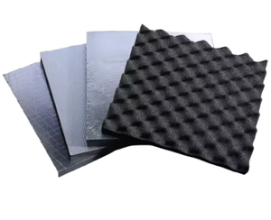 Panneau isolant moderne et écologique en mousse à cellules fermées NBR/PVC avec feuille d'aluminium thermique pour conduites de réfrigération et canaux d'eau froide - Product Image 1