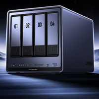 Ugreen-Serveur de stockage en réseau DXP4800 Plus NAS Intel 8505 5 cœurs 8 Go DDR5 4 baies 136 To HDD M.2 SSD 10GbE