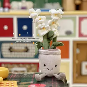 Collection de plantes en pot en plastique Jellyca : Orchidées blanches, Jacinthes, Tulipes, Bambou porte-bonheur, Trèfles - Jouet DIY pour le jeu - Product Image 3