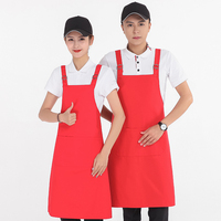 Tablier de cuisine personnalisé avec logo, sans manches, 2 poches, design sur mesure, pour le nettoyage et la cuisine