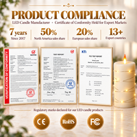 Bougies LED Électriques Sans Flamme à Effet 3D Réaliste, à Piles, avec Télécommande 11 Touches, en Plastique, pour Pâques, Mariages, Noël