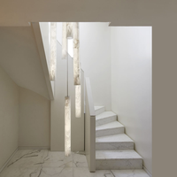 Escalier moderne de luxe cage d'escalier suspendre suspension lampe lustre LED luminaires pour l'entrée