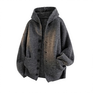 <b>Men's</b> Oversized Ultimate Comfort Anti-Wrinkle Slim Fit <b>Long</b> Sleeve Solid Winter <b>Cardigan</b> Polyester/Cotton - Product Image 4