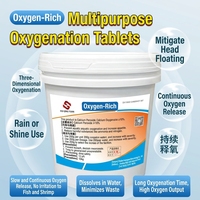 Comprimés d'oxygène multi-usages pour l'aquaculture, libération d'oxygène longue durée, amélioration de la qualité de l'eau, utilisation en cas de pluie claire, augmentation de la clarté