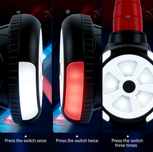 Luz de Seguridad LED Multiusos Ligera que Funciona con Batería, Clasificación IP44, 30 Lúmenes, 3 Baterías AAA de 1.5V Incluidas, con Clip para Bicicleta - Paquete de 2 - Product Image 4