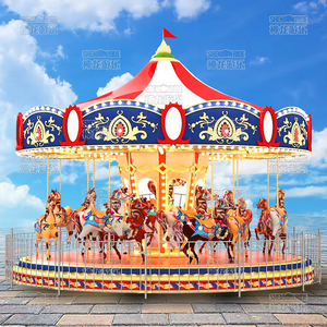 Système de carrousel de cheval animé de qualité supérieure intérieur extérieur à double usage équipement de pièce maîtresse de parc d'attractions pour enfants - Product Image 4