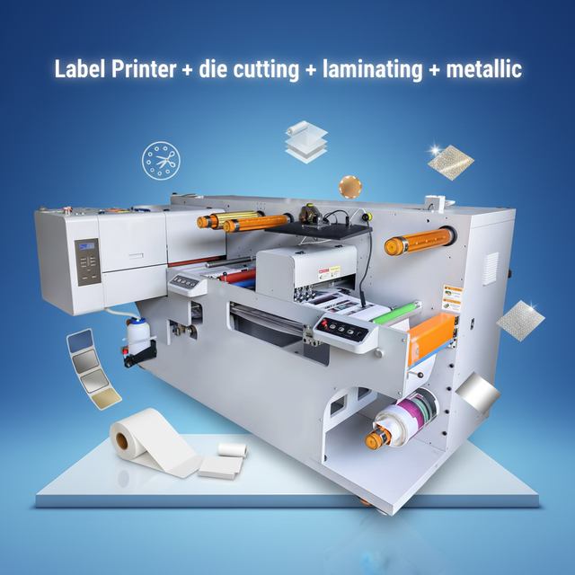 Four  I3200 Print Heads Label Printer All-In-One A3 UV Digitally Printing Machine