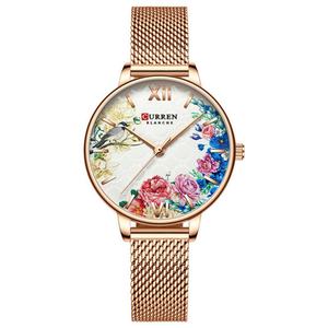 Montre minimaliste pour femme, sport, affaires, mode, alliage, quartz, résistante à l'eau, avec cadran en verre, affichage par aiguilles - Product Image 5