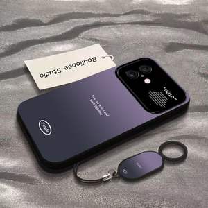 Coque de téléphone portable en silicone noir et vert dégradé pour 16PRO, design à grande fenêtre, finition givrée, antichoc, anti-chute, souple - Product Image 4