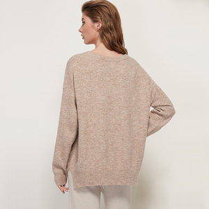 Custom <strong>Women's</strong> 100% Cashmere Sweater O Neck Pullover Sweater Batwing <strong>Long</strong> Sleeve Knitted <strong>Jumpers</strong> <strong>for</strong> <strong>Women</strong> - Product Image 3