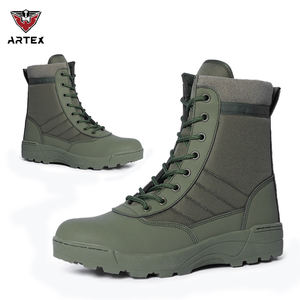 Bottes tactiques de sécurité pour hommes, noires, imperméables, respirantes, pour la sécurité en plein air, la chasse, la randonnée, la moto - Product Image 1