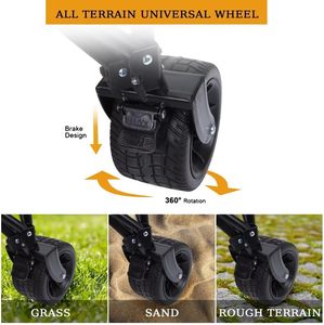 Ráp toa xe giỏ hàng với nhiệm vụ nặng nề tất cả các địa hình bánh xe và có thể điều chỉnh xử lý - Product Image 4