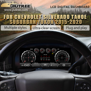 JIUTREE Car Digital Cluster For Chevrolet Silverado Tahoe Suburban Yukon 2015-2020 LCD Car Digital Speedometer Dashboard <b>Panel</b> - Product Image 4