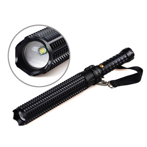 Nuovissima Torcia Tattica a LED Super Luminosa, Impermeabile, Ricaricabile USB per <span class=keywords><strong>Autodifesa</strong></span>, 3 Modalità, in Lega di Alluminio - Product Image 1
