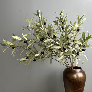Ramas de Olivo Artificiales de 36 Pulgadas de Largo, 4 Ramas, Hojas de Olivo Artificiales, Decoración de Vegetación Artificial para el Hogar, Oficina, Bodas y Fiestas - Product Image 3