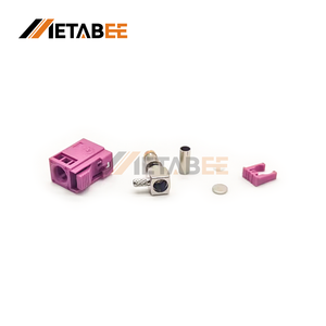 Conector de Crimpado en Ángulo Recto H Hembra Fakra, Violeta Heather, Cable RG174 RG316 - Product Image 3