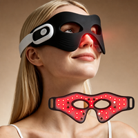 Masque de beauté pour usage domestique et professionnel, thérapie par lumière rouge 630nm 450nm 850nm, masque LED en silicone pour les yeux, masque LED pour les soins des yeux