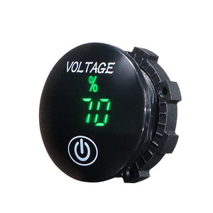 Voltmètre à affichage Led 12-24V DC 0-30V monophasé IP65 universel pour voitures, motos, bateaux - Product Image 2