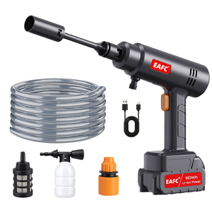 Idropulitrice Elettrica EAFC 150PSI 21V con Bottiglia Schiumogena, Ugello Multifunzione, Doppio Filtro e Motore in Rame per Lavaggio Auto - Product Image 1