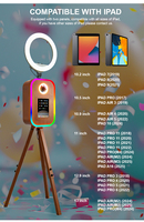 Perlengkapan Pesta Luar Ruangan Ipad Dslr Photo Booth Motif Kayu Vintage Photobooth Fashion untuk Pernikahan Acara Selfie untuk Kesenangan Photo Booth