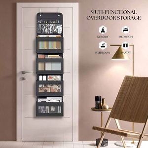 Organisateur suspendu pour porte avec fenêtre transparente et poche en PVC, organiseurs de placard suspendus pour le rangement des articles divers - Product Image 3