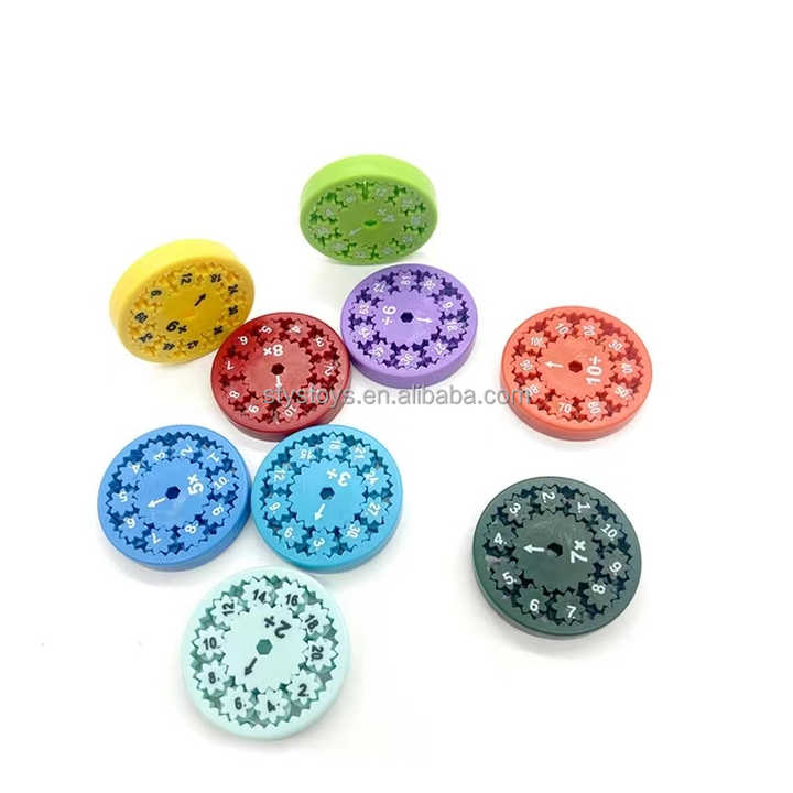 Hot Multiplication and Division Math Fidget Spinners 9PCs Pack Math Fact Fidget Spinner Toy for Kids
