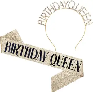 cumpleaños reina marco tiara Suppliers-Cumpleaños reina faja de diamantes de imitación Tiara de oro cumpleaños reina Tiaras y corona de Mujer para Mujeres cumpleaños decoración de la fiesta