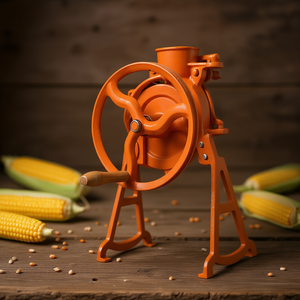 Desgranadora de maíz manual de hierro fundido con mango de madera, fácil de operar para desgranar maíz. - Product Image 2